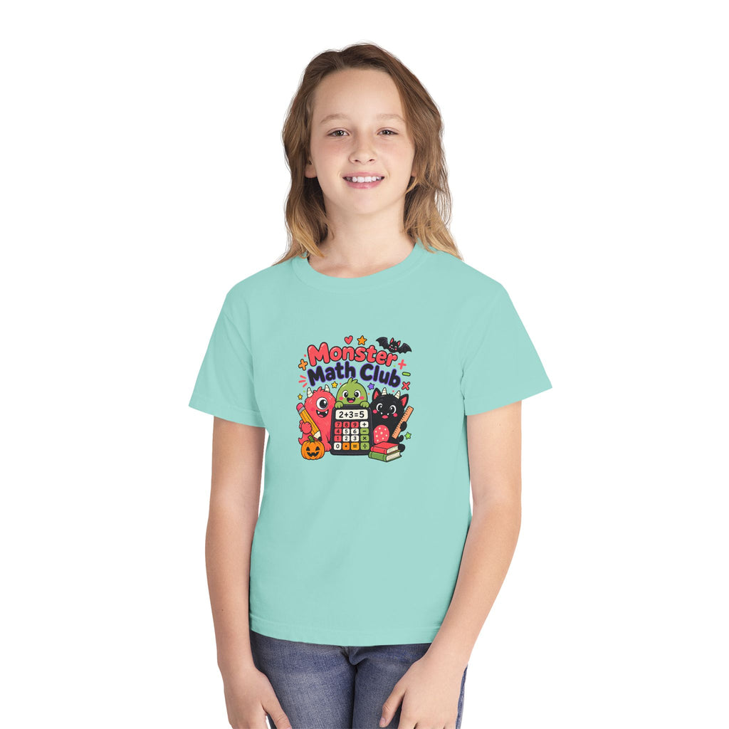 🎃 Monster Math Club Halloween Youth Retro Tee 🧮👻