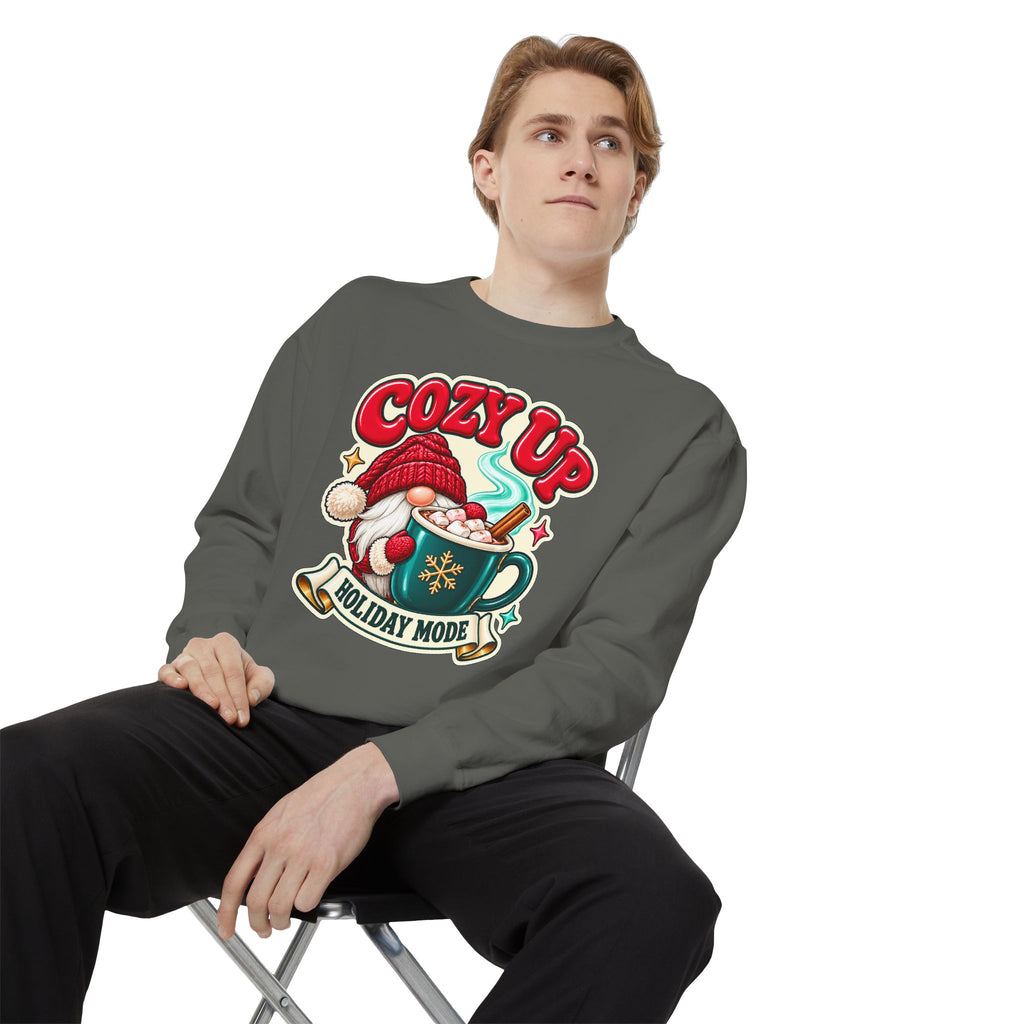 Cozy Up Christmas Mode Gnome Cocoa Sweatshirt
