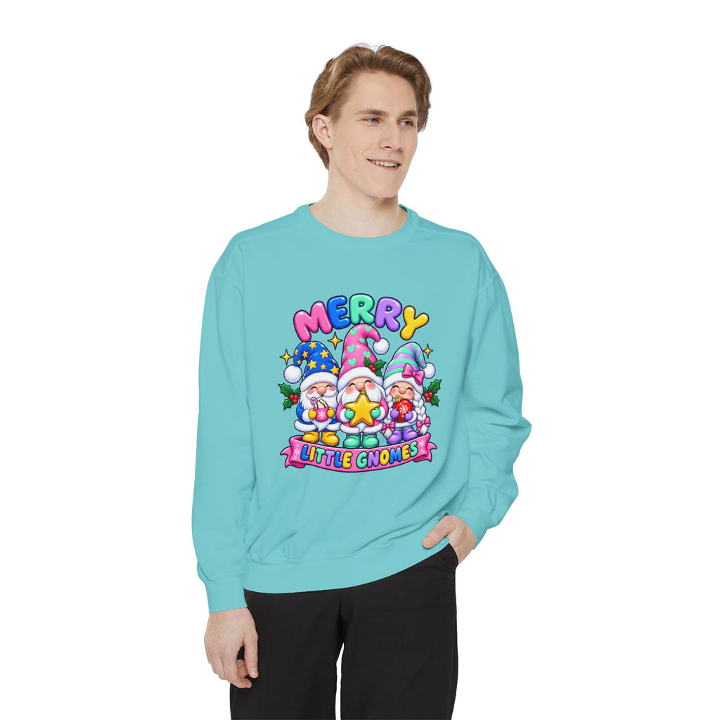 Merry Little Gnomes Sweatshirt Cute Christmas Holiday Crewneck
