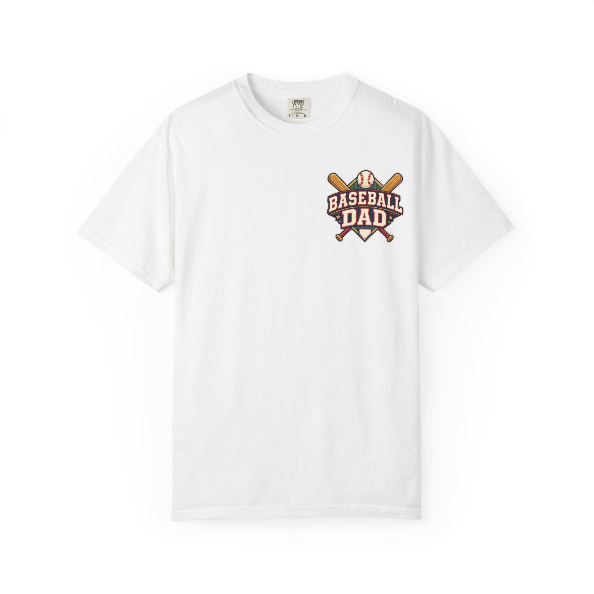 Vintage Baseball Dad Comfort Colors® Front and Back Tee ⚾