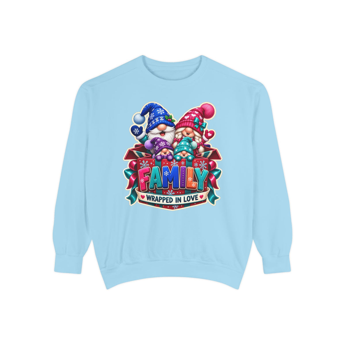 Family Wrapped in Gnome Love Christmas Sweatshirt