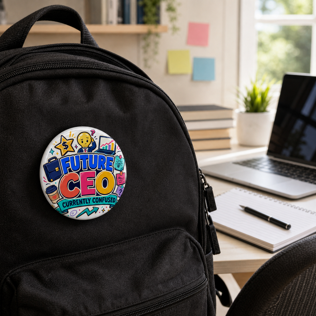Future CEO—Currently Confused Student Pin