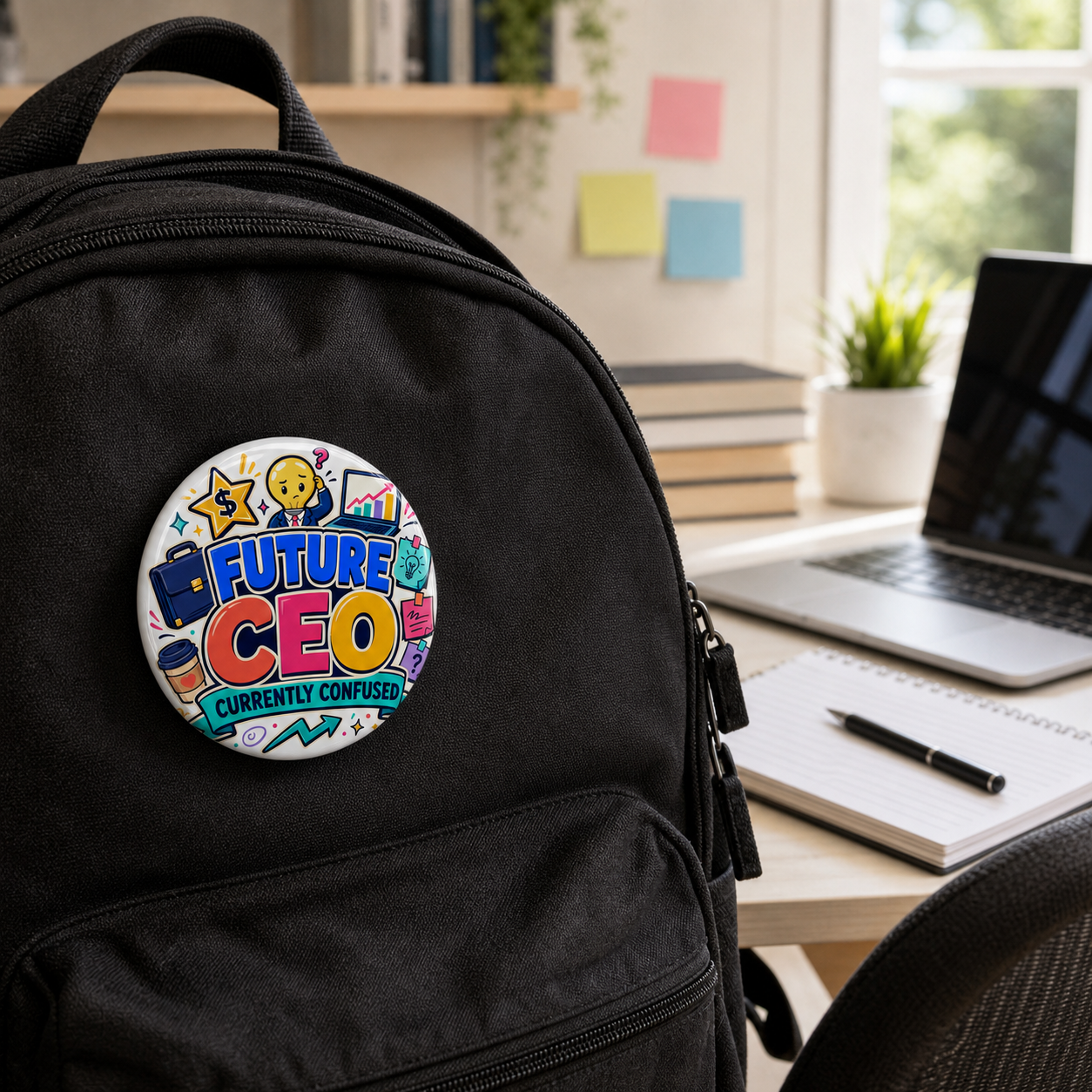 Future CEO—Currently Confused Student Pin