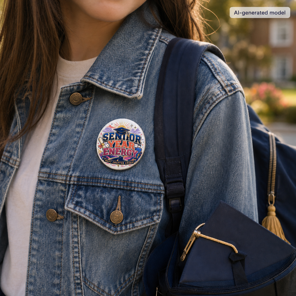 Senior Year Energy "Next Chapter Ahead" Graduation pin