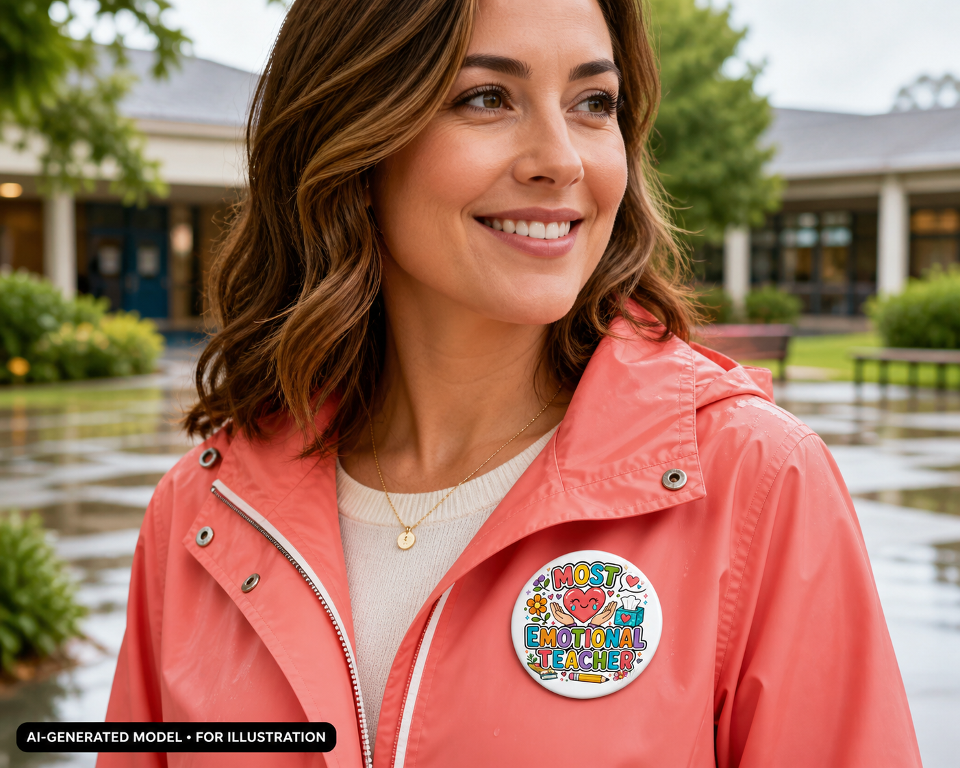 Most Emotional Teacher Pin, Teacher Appreciation Gift, 3 Inch Award Button