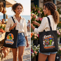 Turtley Awesome Expressions - Canvas Tote, Eco-Friendly Market and Grocery Bag