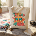 Teacher Off Duty Retro Sun Beach - Tote Bag (Teacher Gift, End of School)