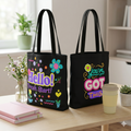 Hello Fresh Start / You've Got This" Retro Two-Sided Tote Bag
