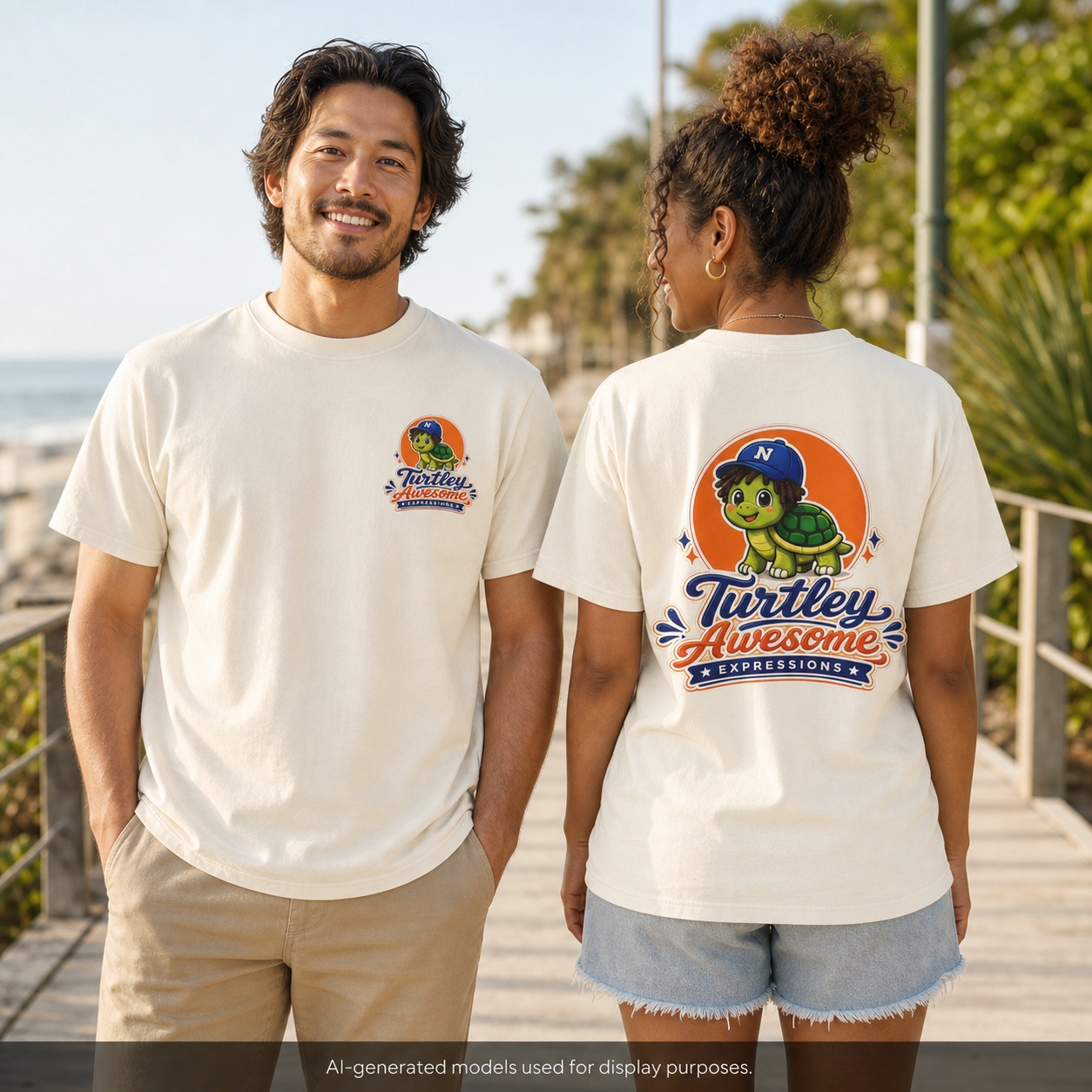 "Turtley Awesome" Turtle Graphic Tee