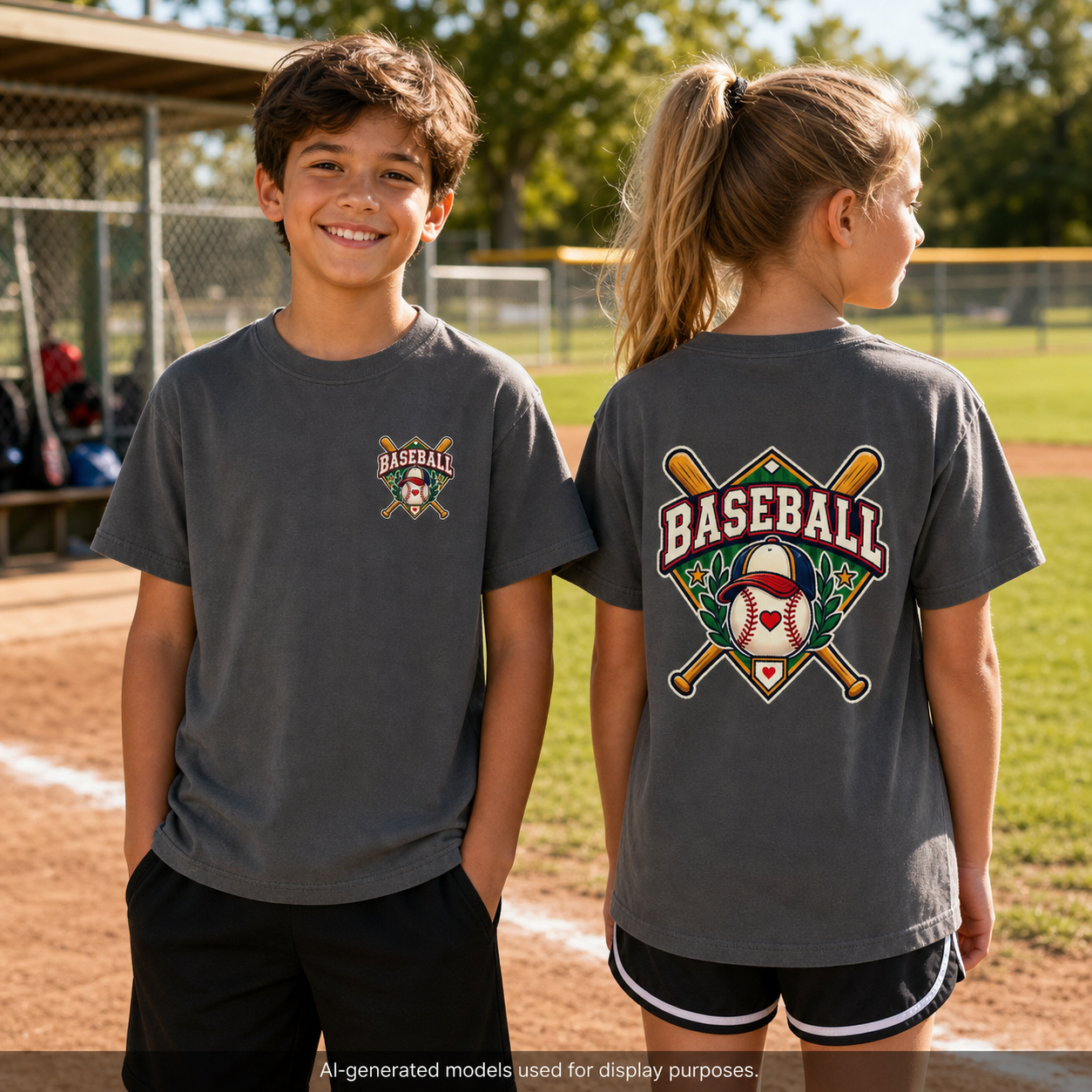 Vintage Baseball Youth Comfort Colors® Tee ⚾️