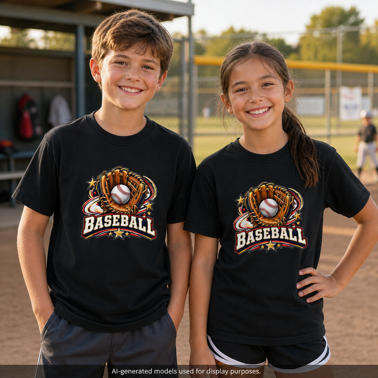 Vintage Baseball Glove Youth Comfort Colors® Tee ⚾