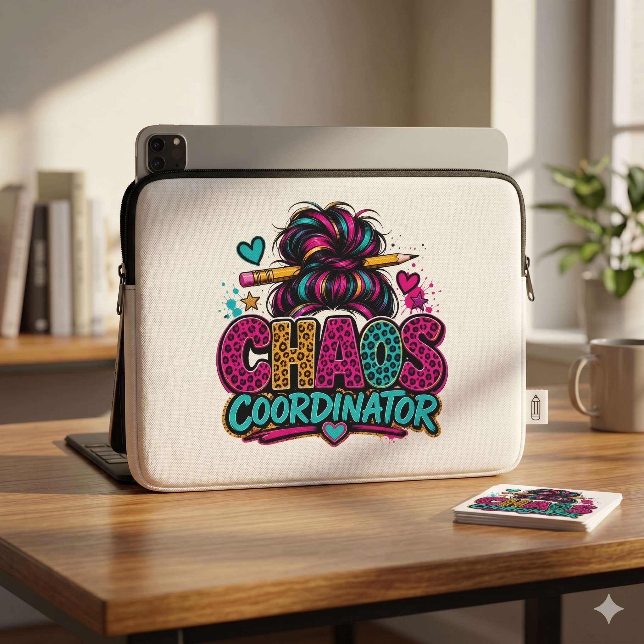 Chaos Coordinator - Vanilla Cream Laptop and iPad Sleeve
