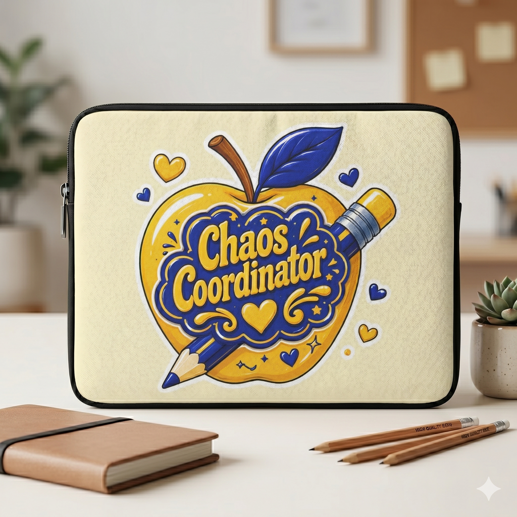 Chaos Coordinator - Moonlight Yellow Apple Laptop and iPad Sleeve