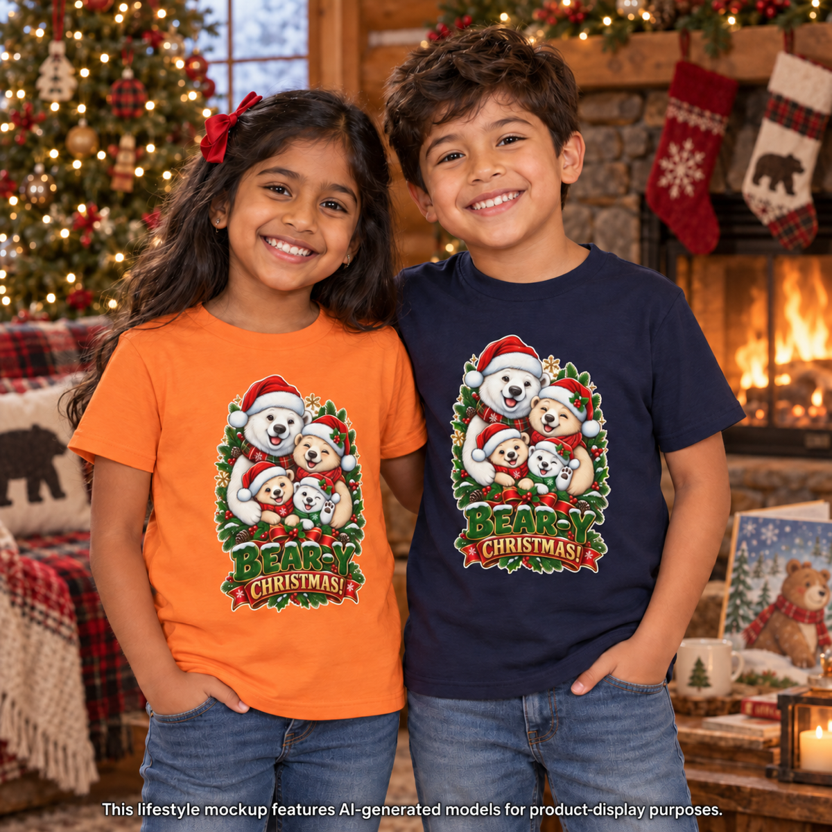 BEAR-Y Christmas Youth Tee