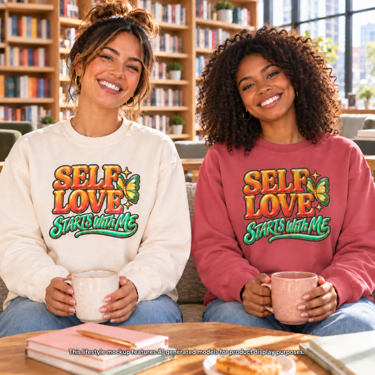 Self Love Starts With Me Crewneck Sweatshirt