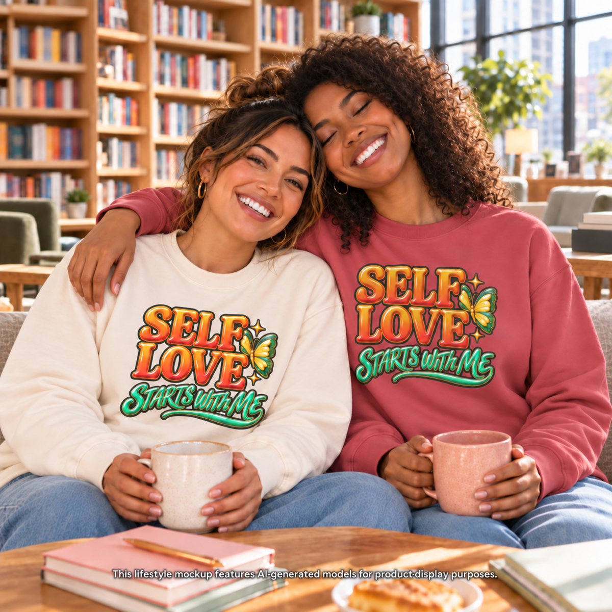 Self Love Starts With Me Crewneck Sweatshirt