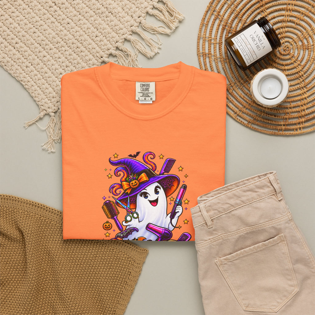 Spooky Stylist Halloween Tee – Adult Unisex Beauty Salon Party Shirt