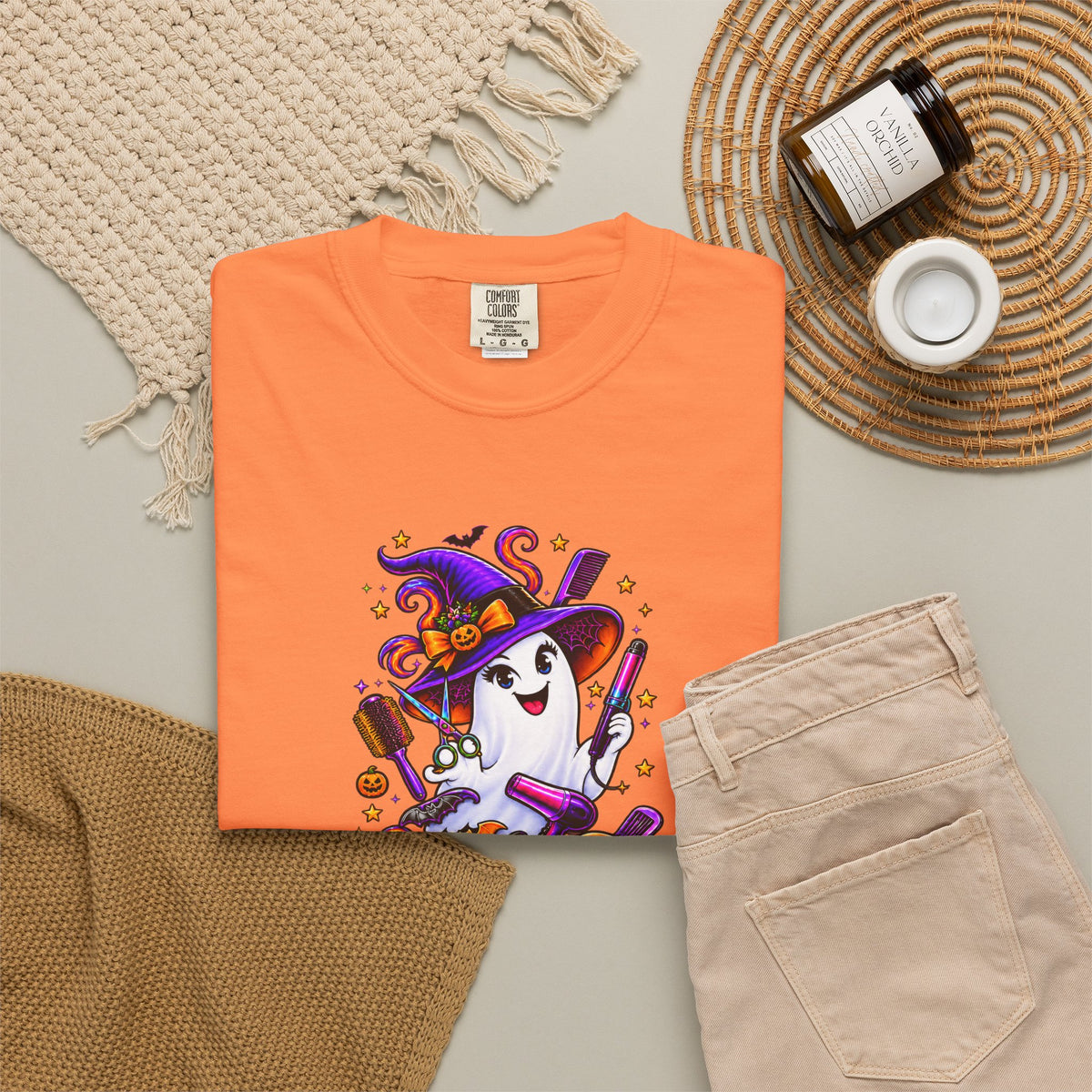 Spooky Stylist Halloween Tee – Adult Unisex Beauty Salon Party Shirt