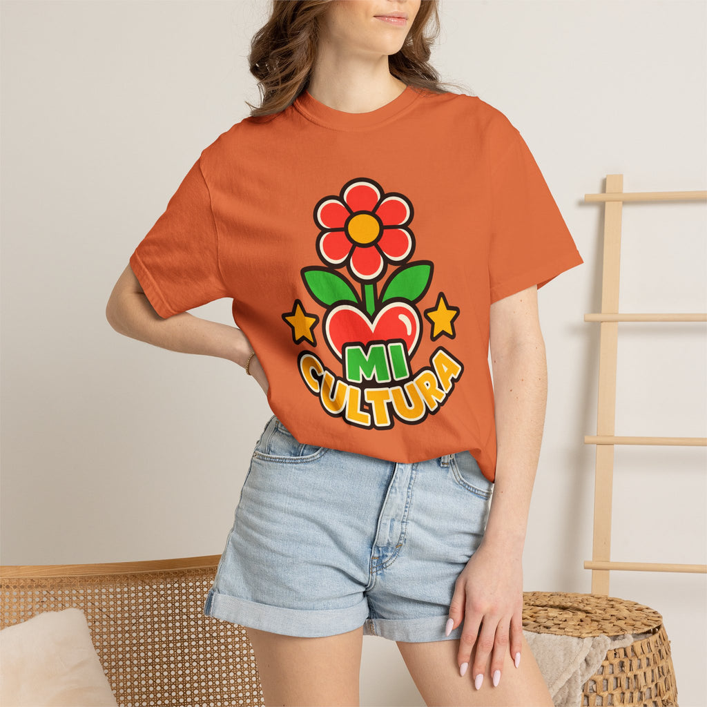Mi Cultura Latino Heritage Heavyweight Tee 🌺❤️