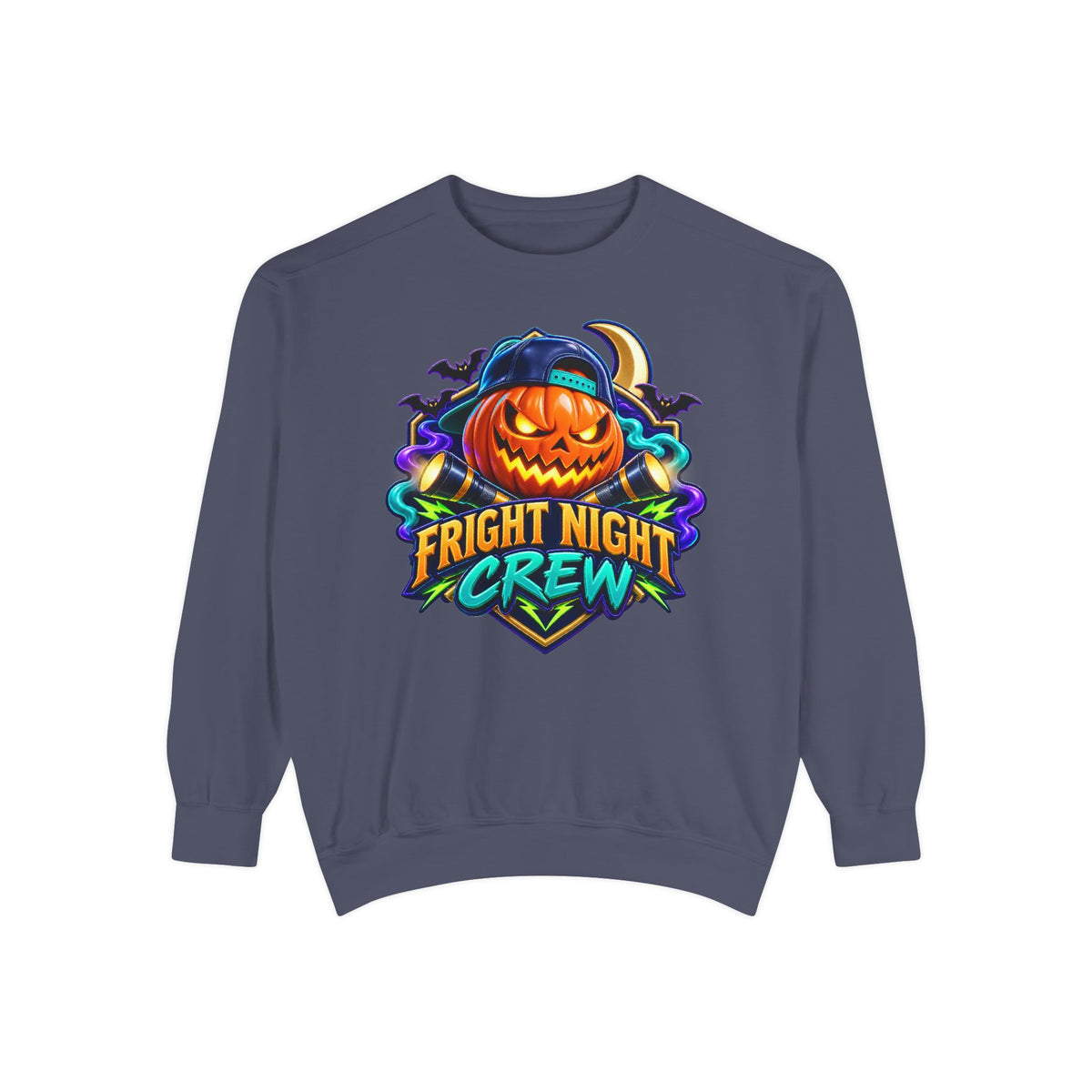 Fright Night Crew Halloween Sweatshirt 🎃 | Pumpkin Halloween Pullover