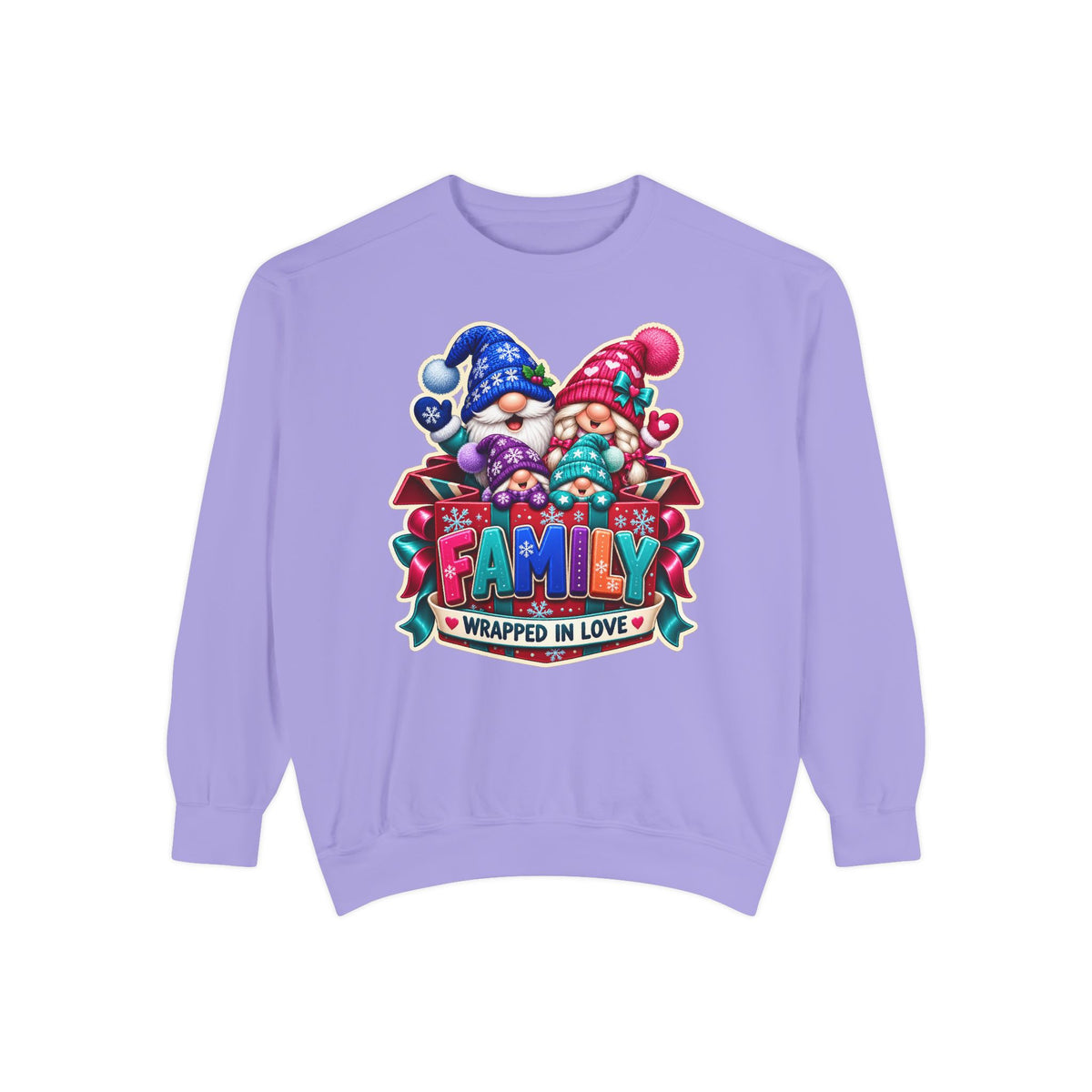 Family Wrapped in Gnome Love Christmas Sweatshirt