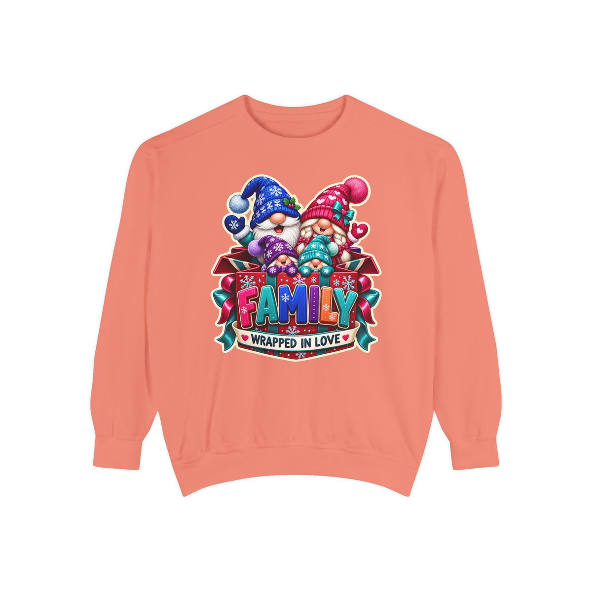 Family Wrapped in Gnome Love Christmas Sweatshirt