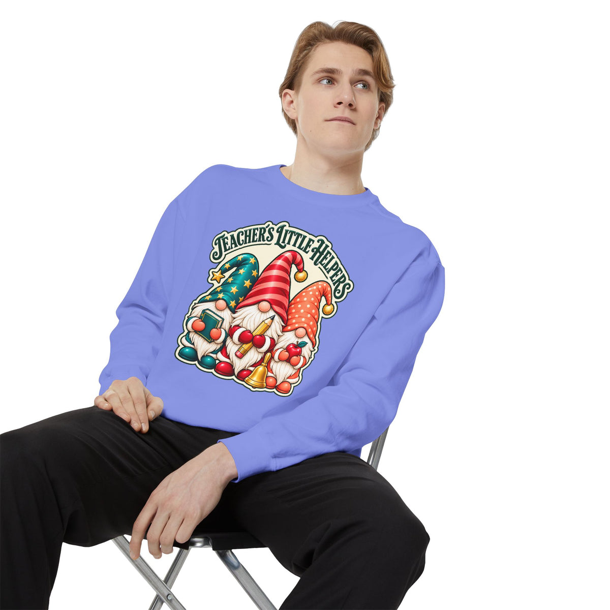 Teachers Little Helpers Gnome Christmas Sweatshirt