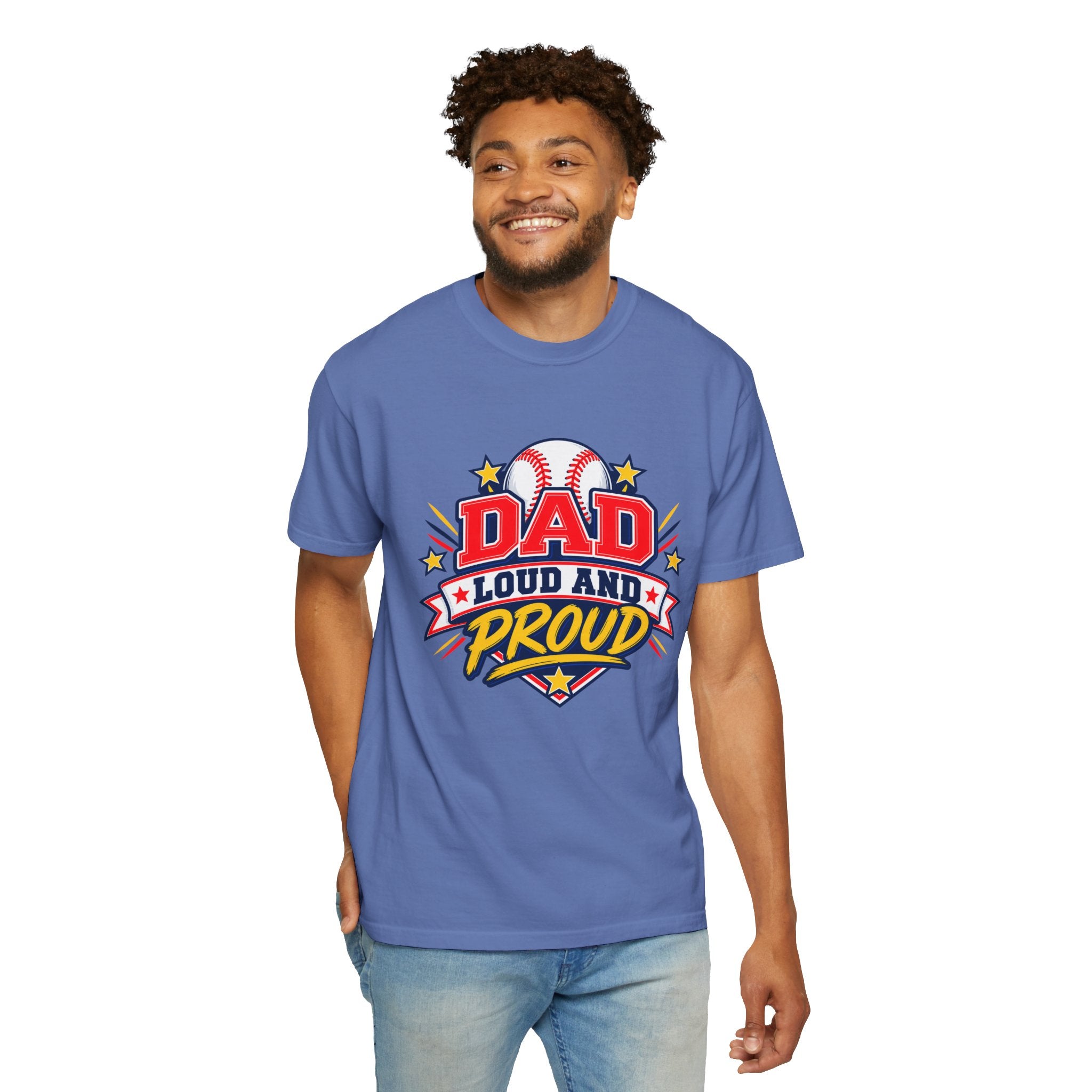 Baseball Dad Loud and Proud Comfort Colors® Tee ⚾️⭐