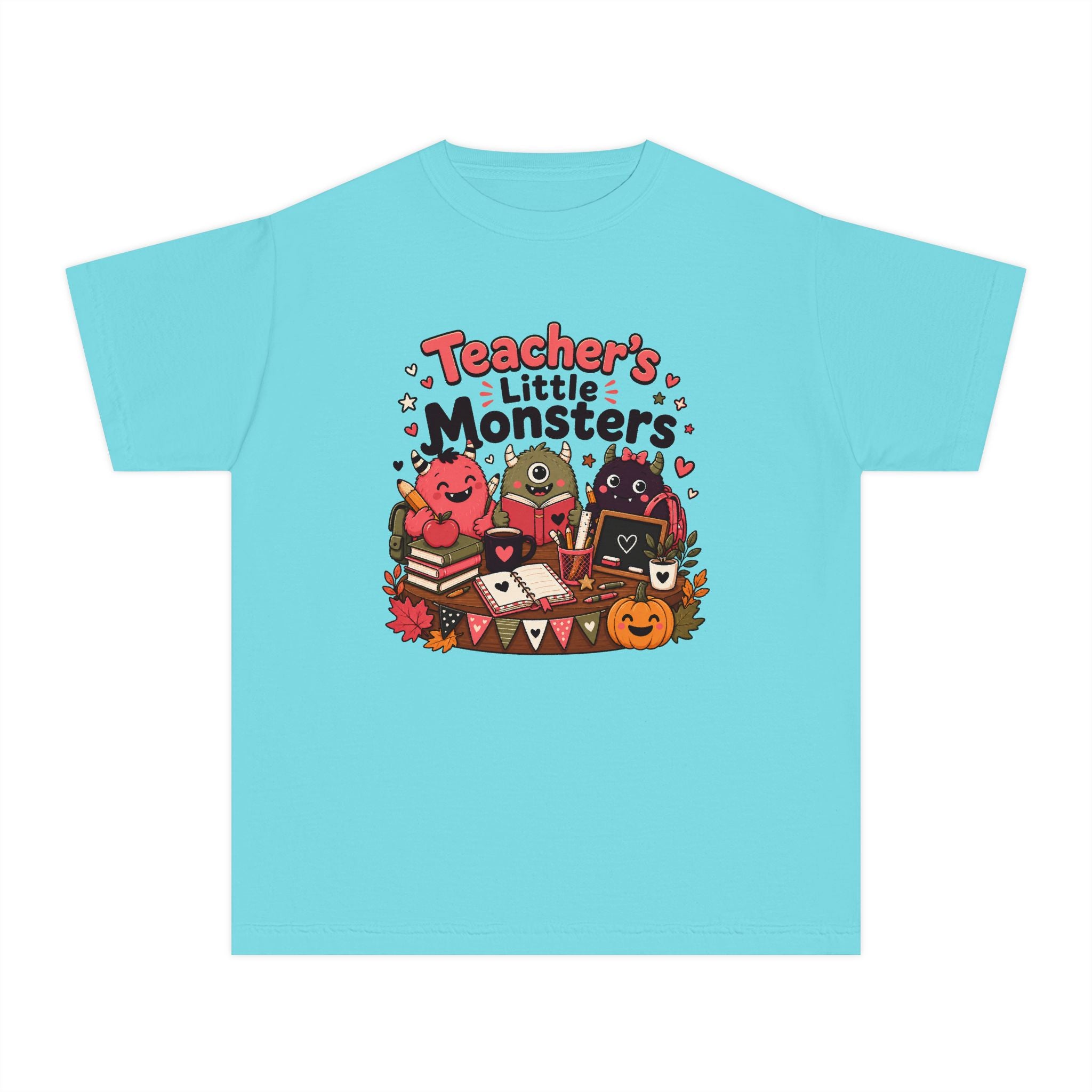 Teacher’s Little Monsters Youth Retro Tee 🍎📚