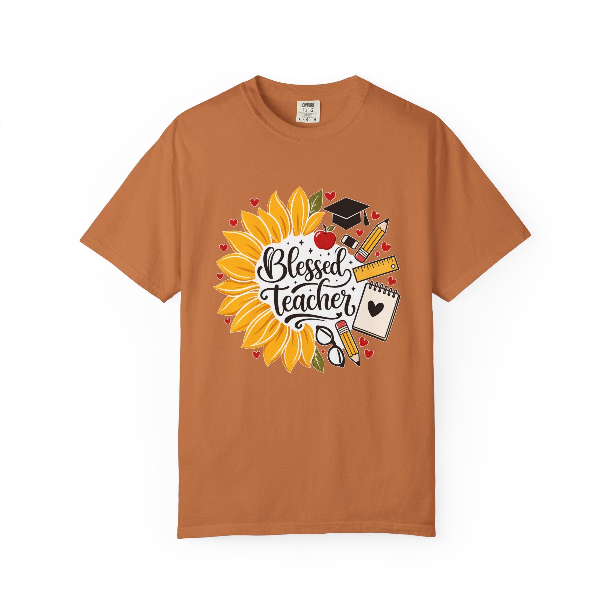 Blessed Teacher Heavyweight Tee 🌻📚✏️