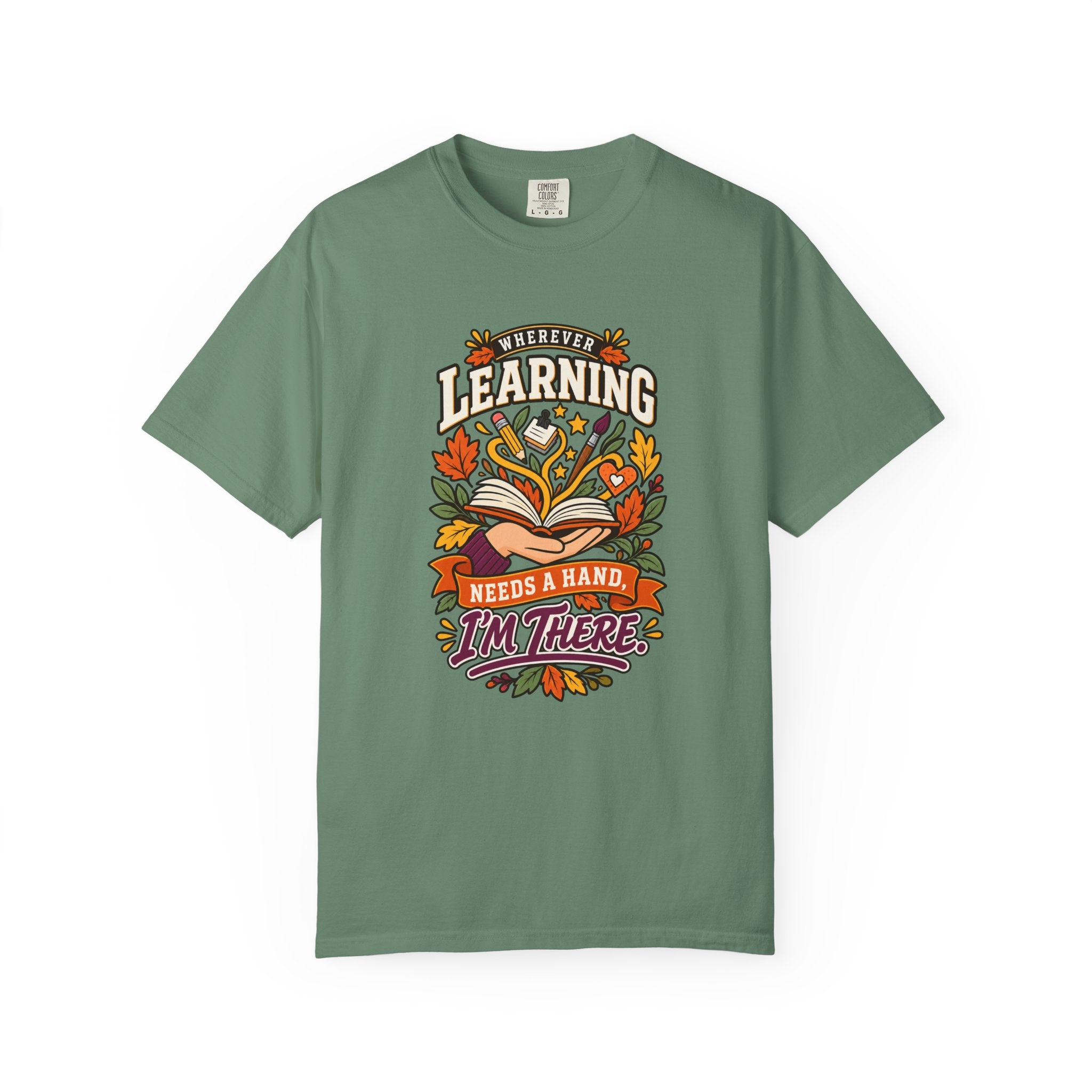 Wherever Learning Needs a Hand Teacher Heavyweight Tee 🍎📚