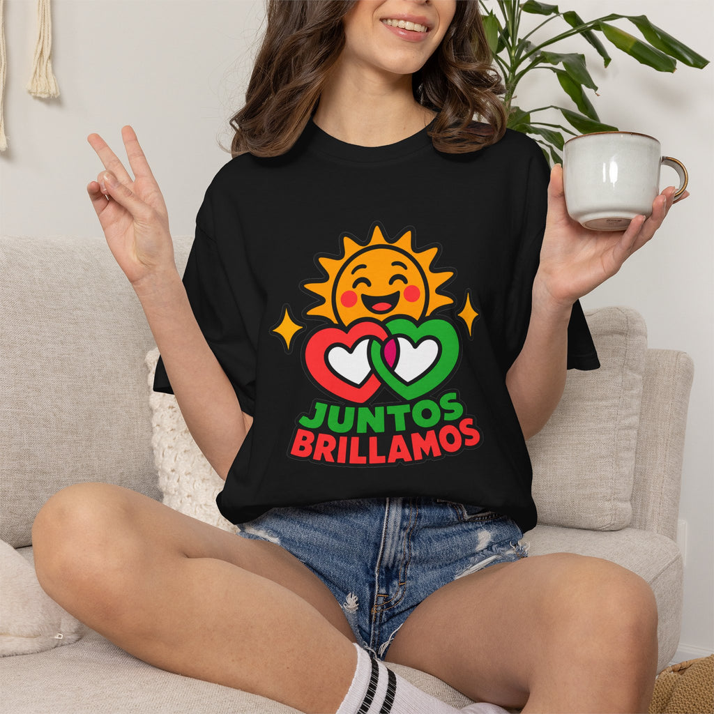 Juntos Brillamos Latino Heritage Heavyweight Tee ☀️❤️