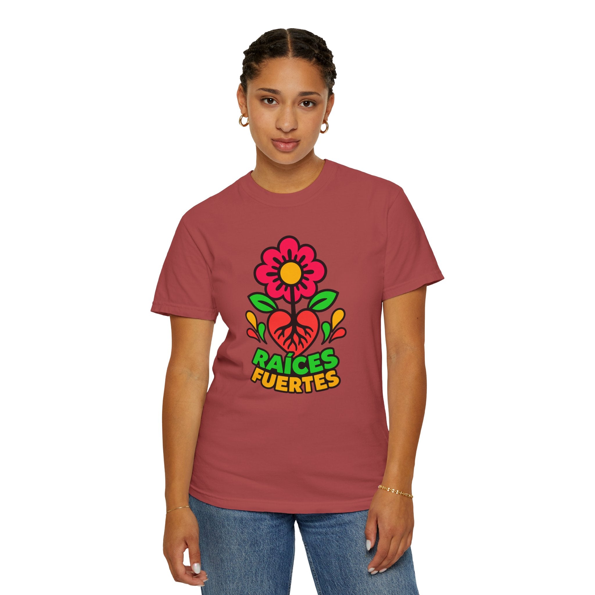 Raíces Fuertes Latino Heritage Heavyweight Tee 🌺❤️