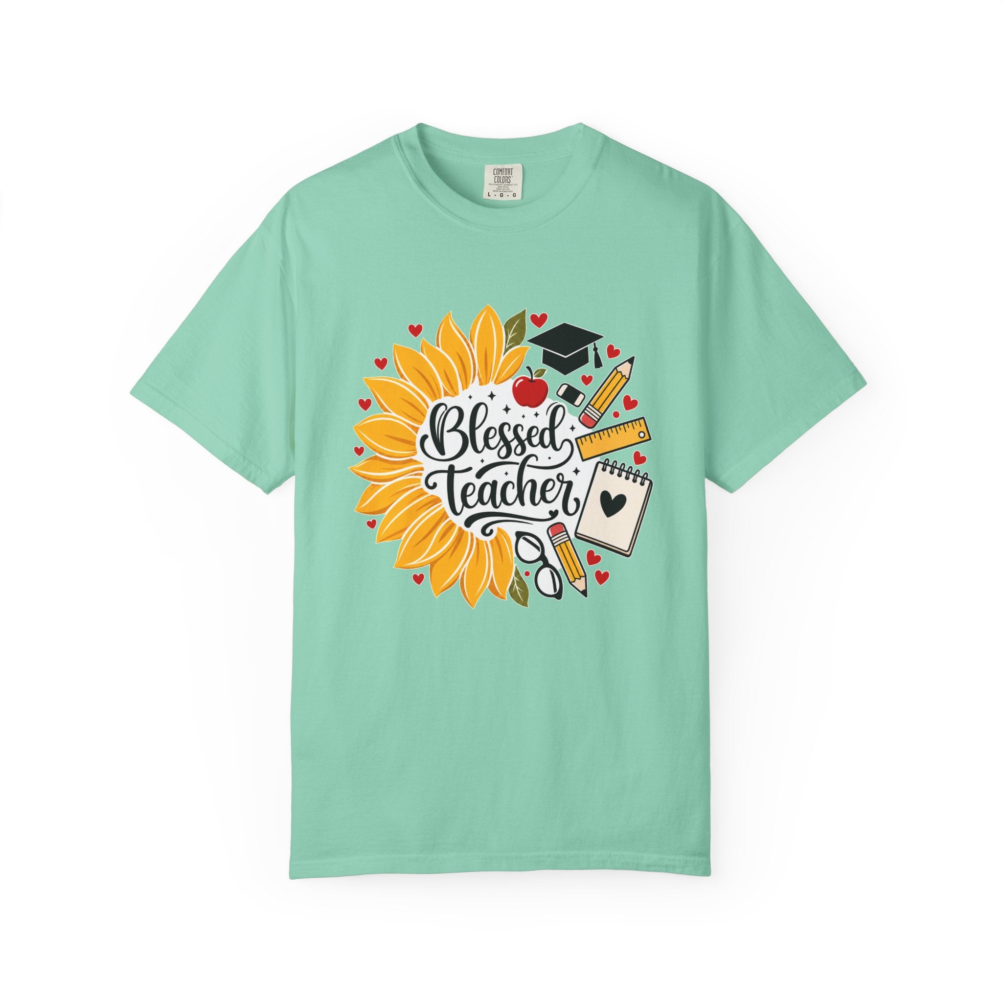 Blessed Teacher Heavyweight Tee 🌻📚✏️