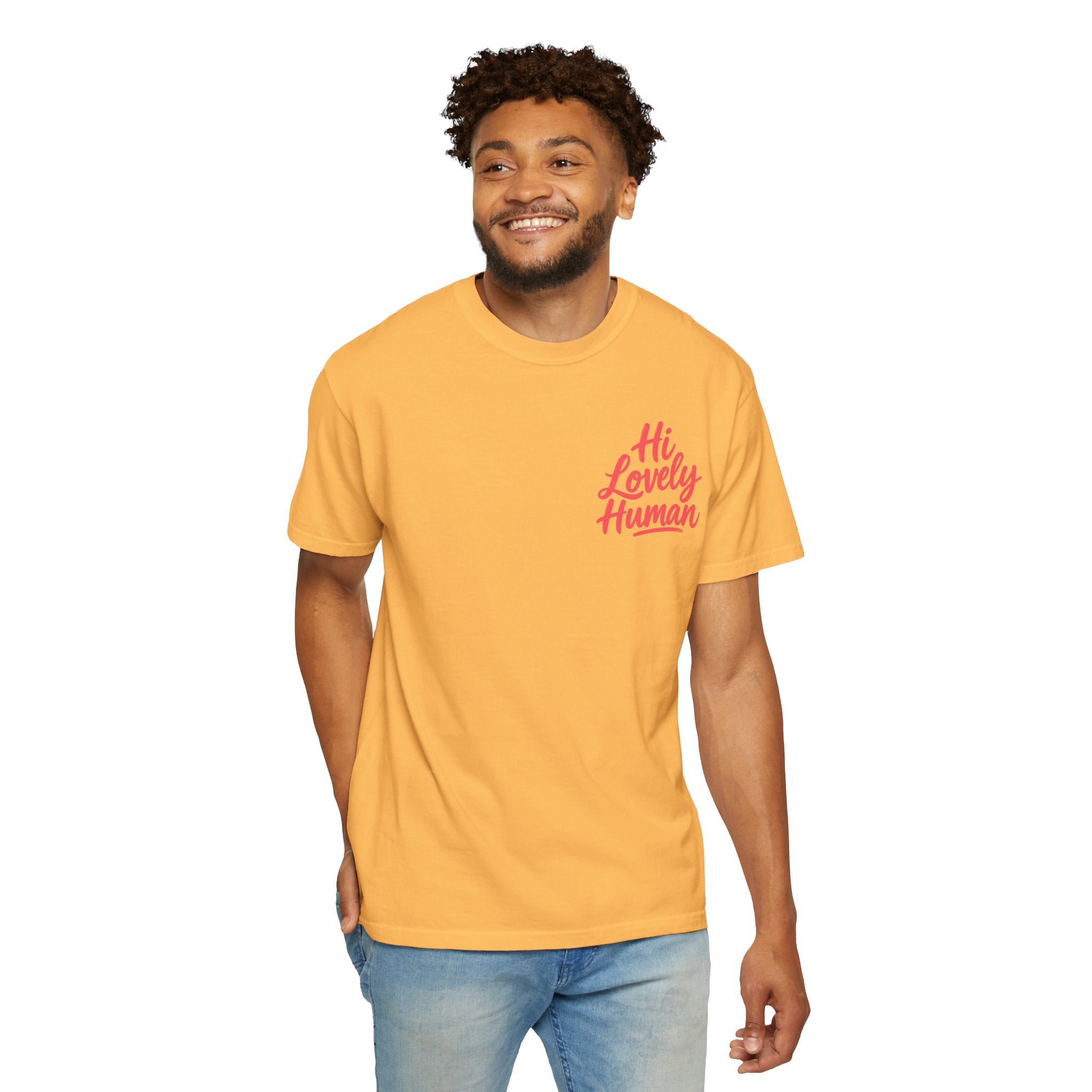 Hi Lovely Human Navy Garment-Dyed Comfort Colors® T-Shirt