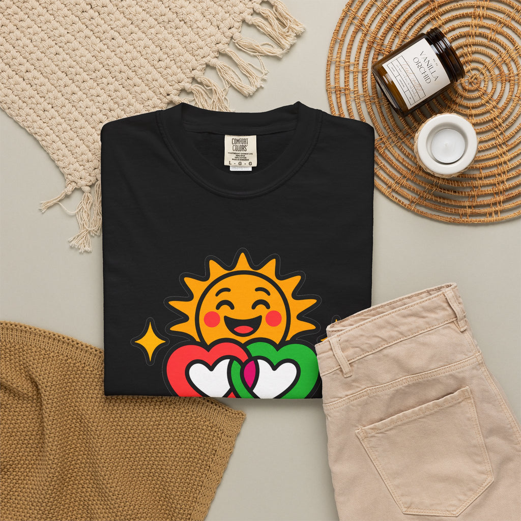 Juntos Brillamos Latino Heritage Heavyweight Tee ☀️❤️