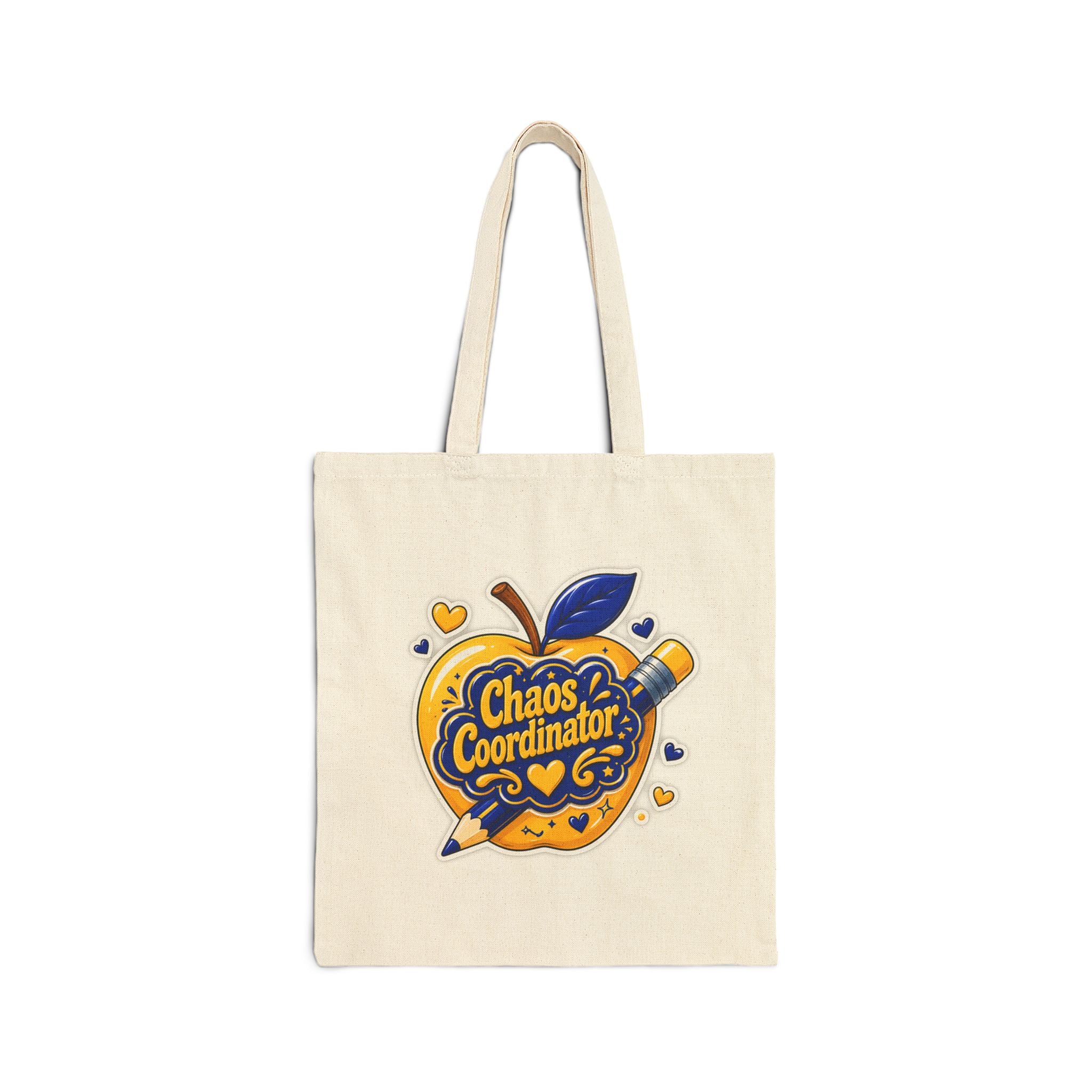 Chaos Coordinator -  Cute Apple Canvas Tote Bag