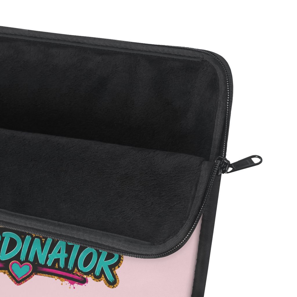 Chaos Coordinator - Pastel Blush Pink Laptop and iPad Sleeve