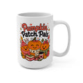 Pumpkin Patch Pals Mug - Cute Fall Coffee Cup - Autumn Gift for Pumpkin Lovers, Book Lovers, Students and Cozy Home Decor Fans