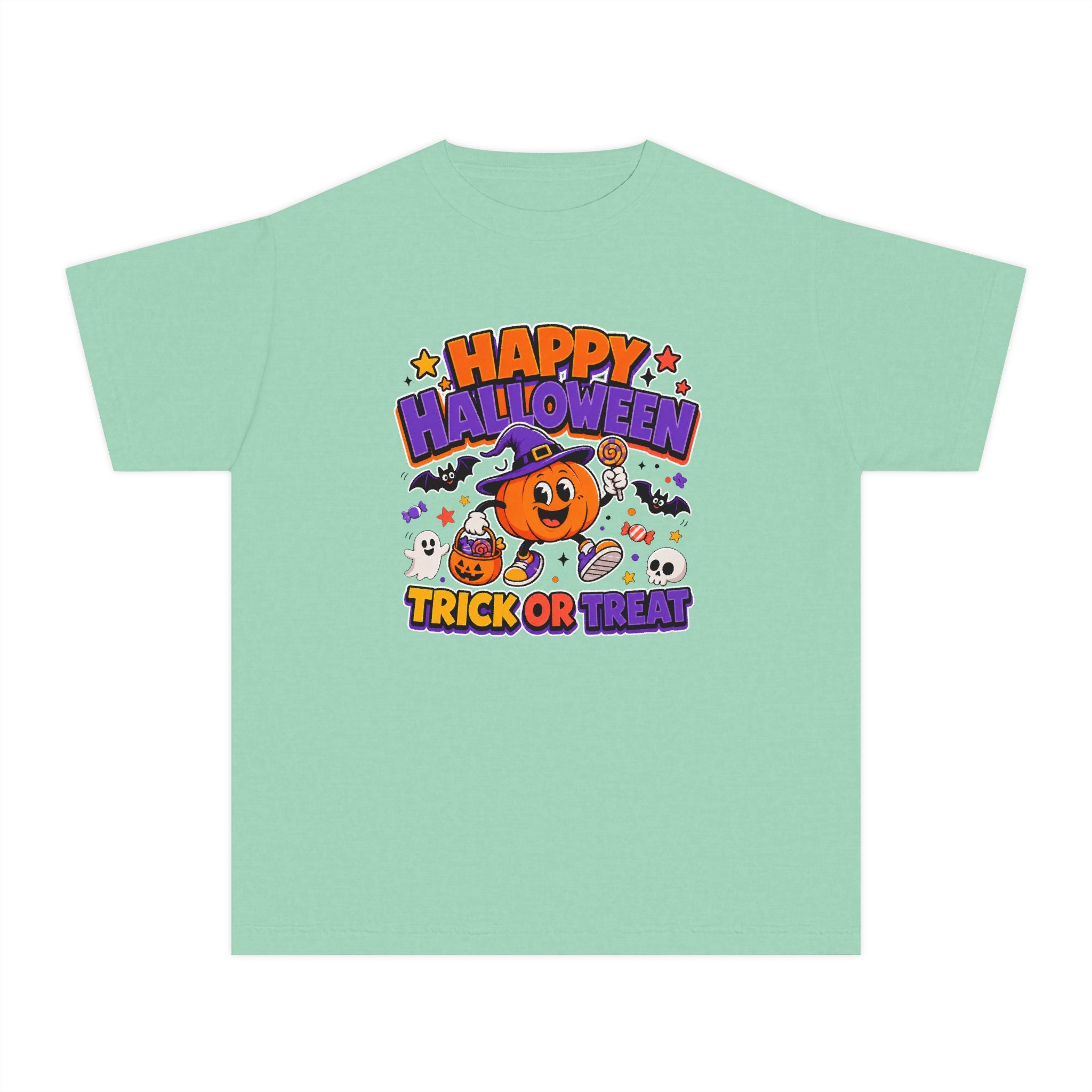 Happy Halloween Youth Trick-or-Treat Retro Tee 🎃✨