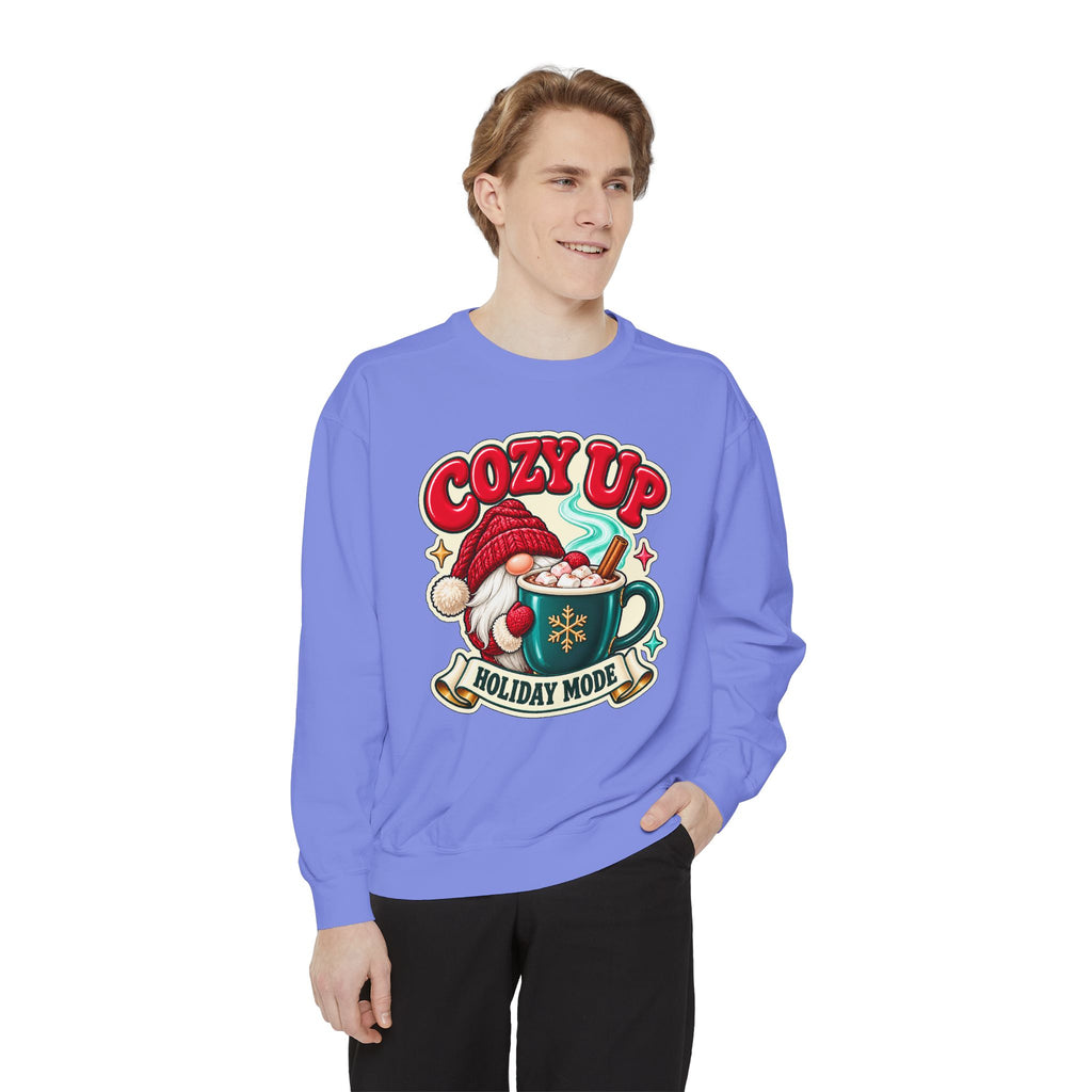 Cozy Up Christmas Mode Gnome Cocoa Sweatshirt