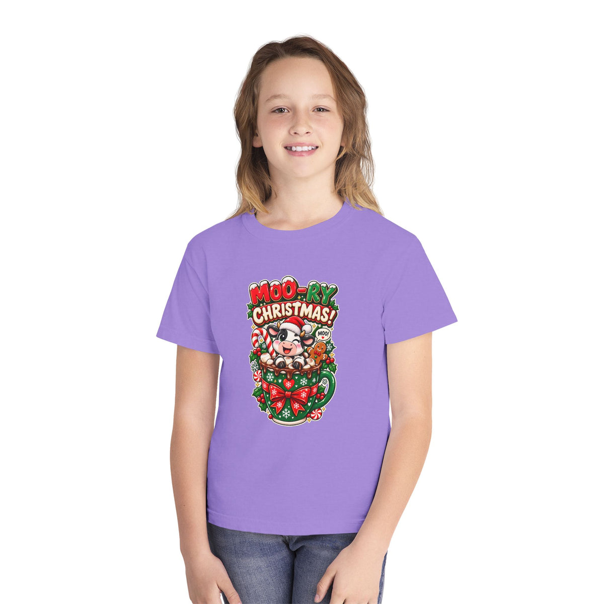 MOO-RY Christmas Youth Tee