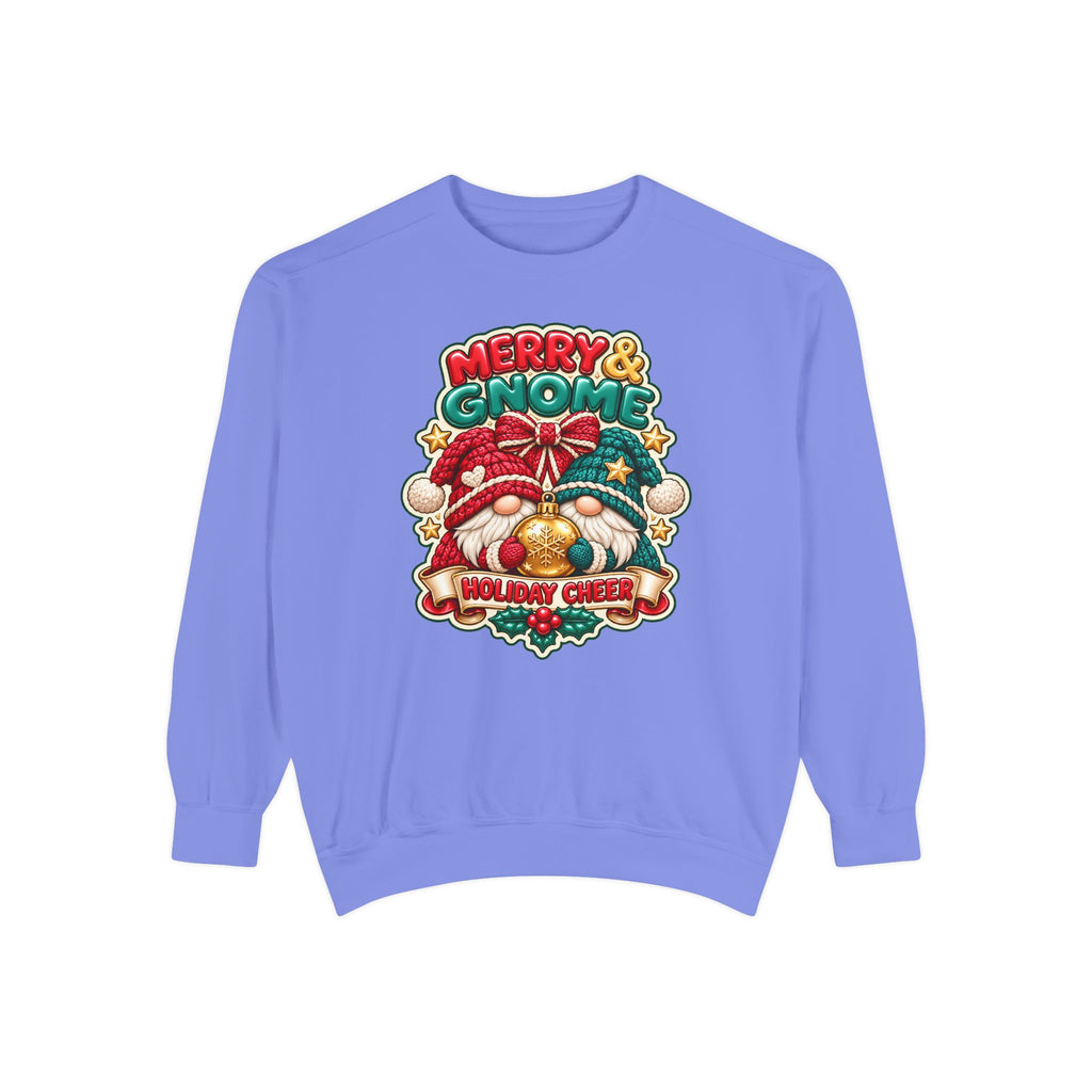 Merry and Gnome Holiday Cheer Sweatshirt — Cute Christmas Design