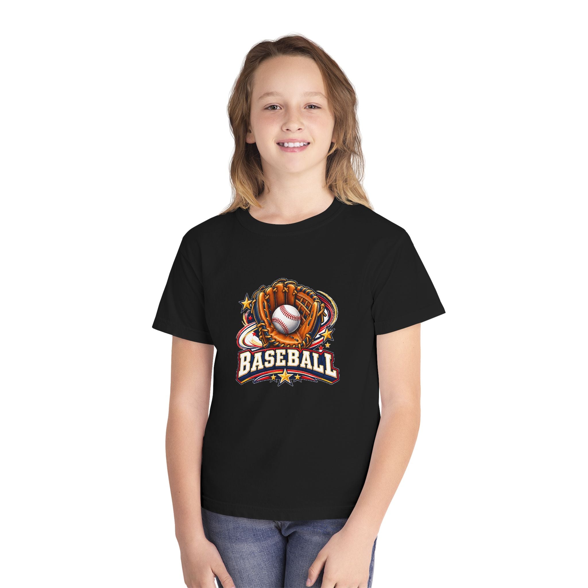 Vintage Baseball Glove Youth Comfort Colors® Tee ⚾