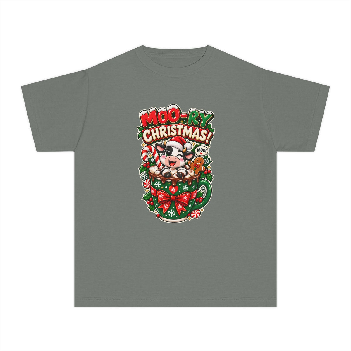 MOO-RY Christmas Youth Tee