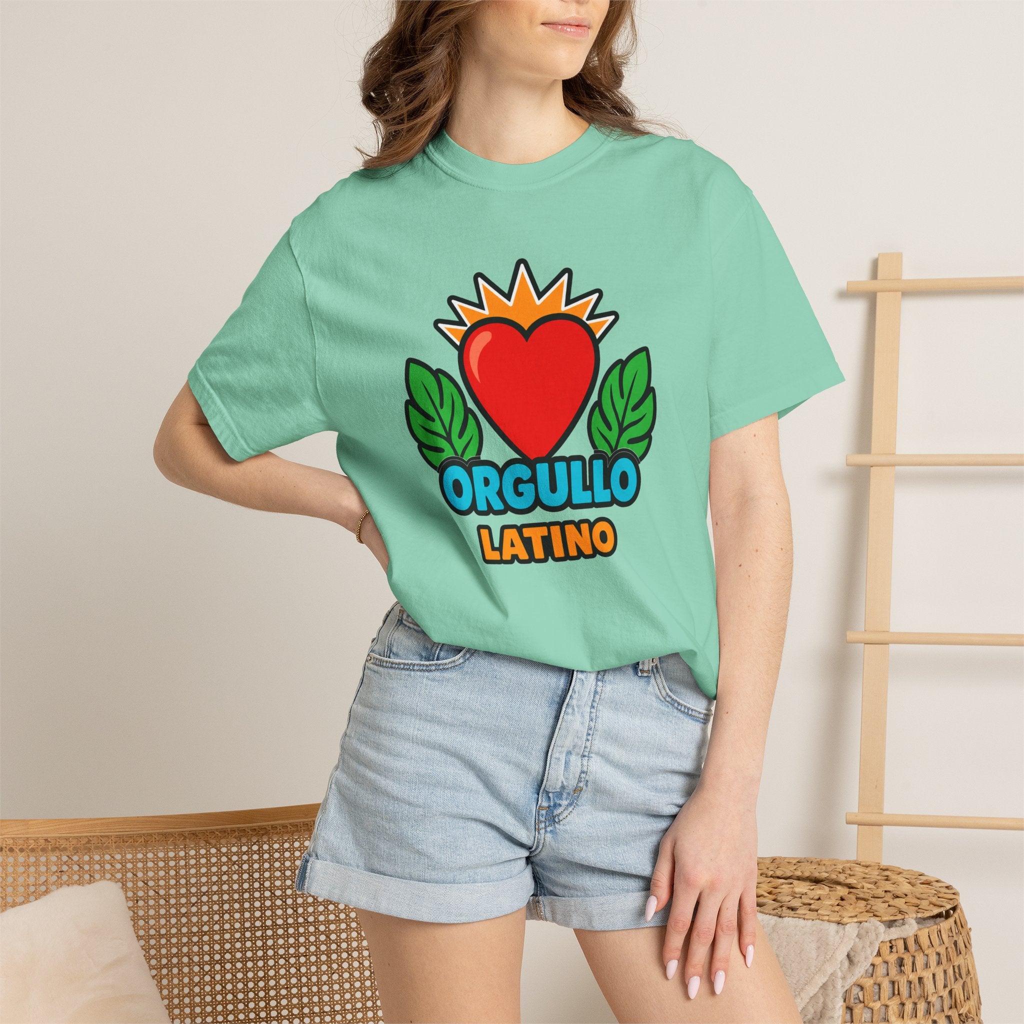 Orgullo Latino Heritage Heavyweight Tee ❤️🌿