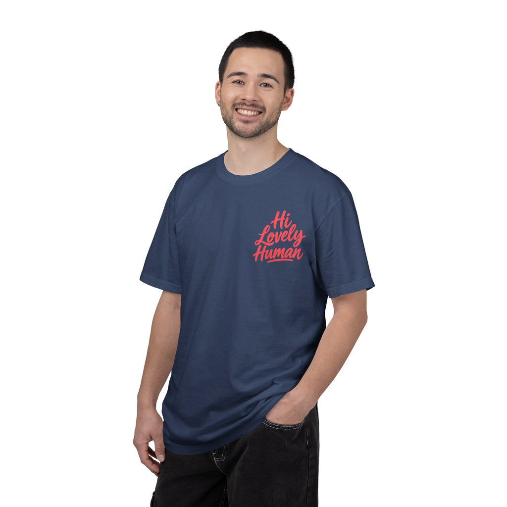 Hi Lovely Human Navy Garment-Dyed Comfort Colors® T-Shirt