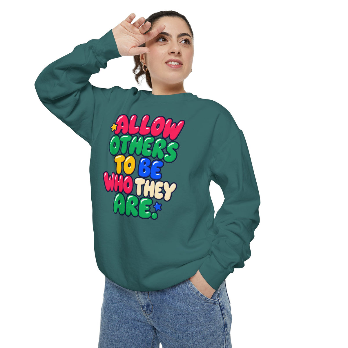Allow Others to Be Who They Are Sweatshirt | Kindness & Acceptance Crewneck 🌼💛