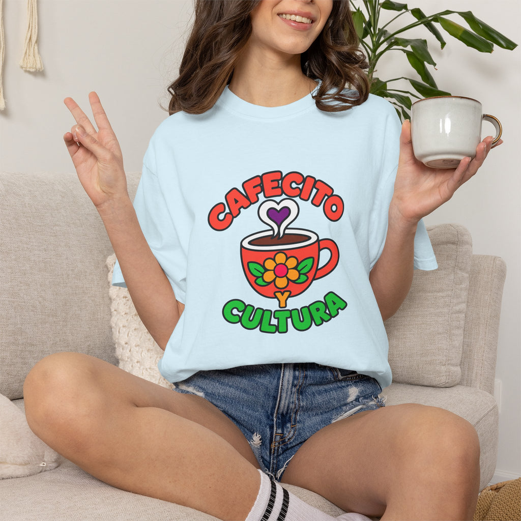 Cafecito Y Cultura Heavyweight Tee ☕🌼