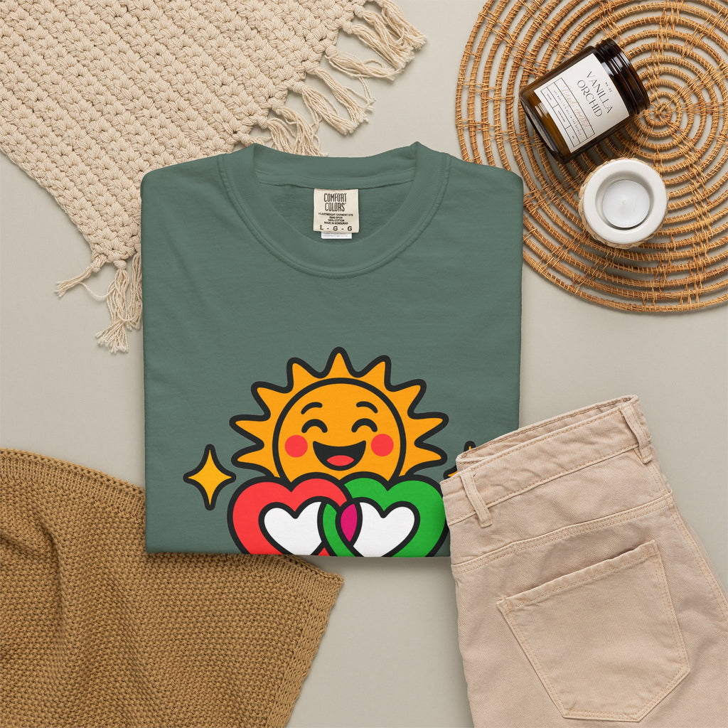 Juntos Brillamos Latino Heritage Heavyweight Tee ☀️❤️